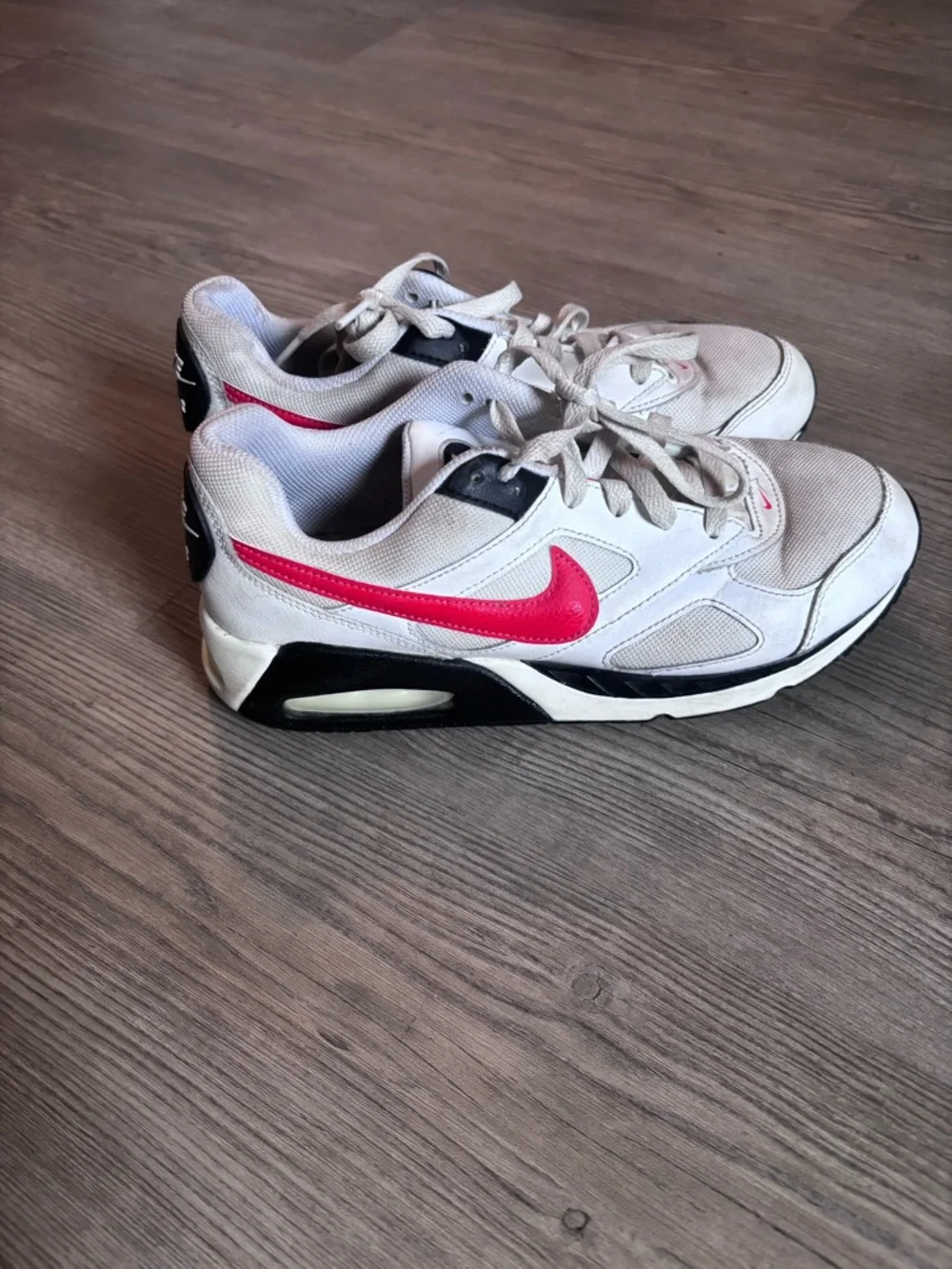 Nike Kids White Sneakers with orange Swoosh - Picture 3 of 5